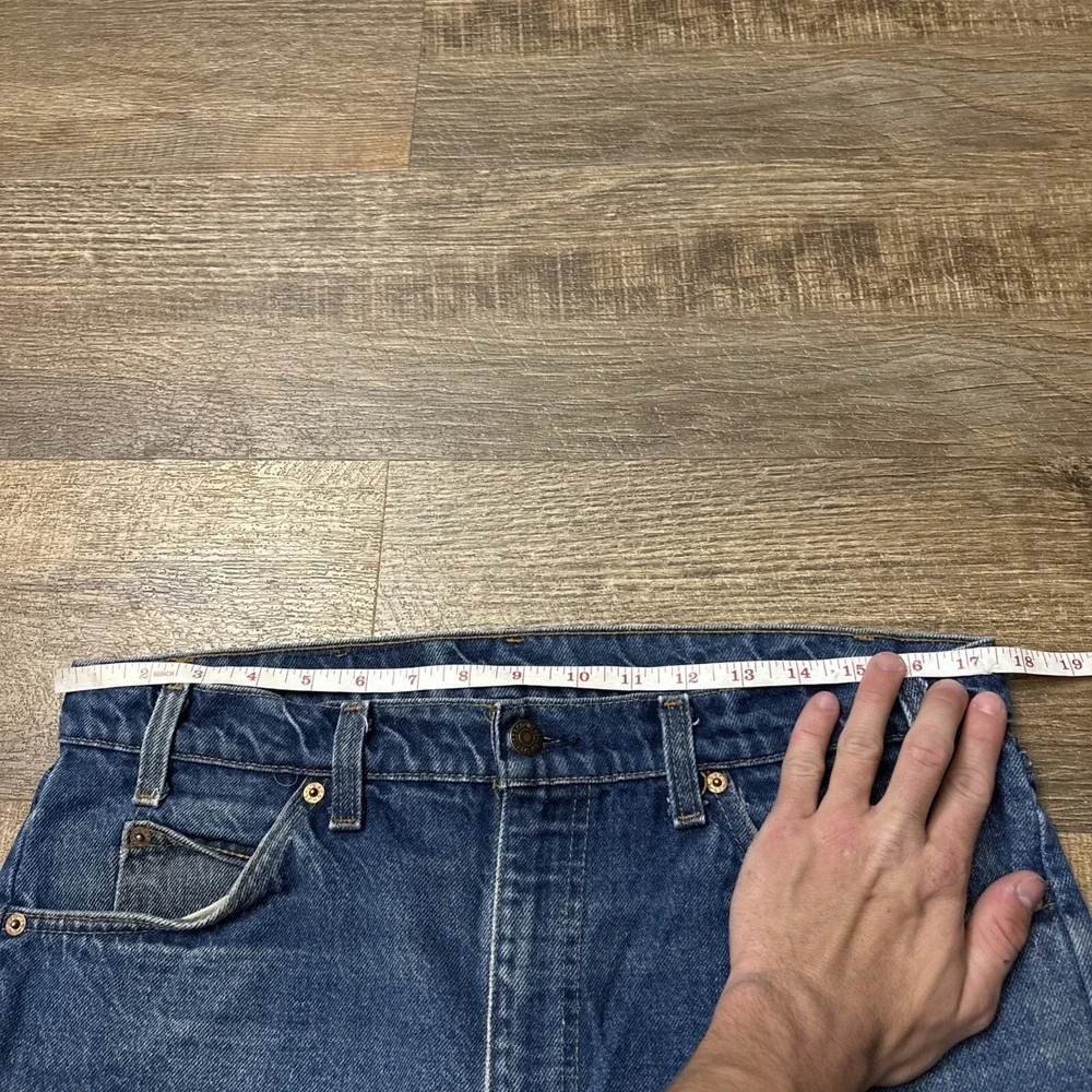 Vintage 80s Levi's Jeans Men's 36X36 20505-0217 Orange Tab Made in USA Act 35x35